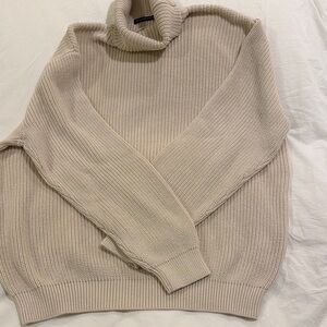 Brandy Melville Cream Cowl Neck Sweater